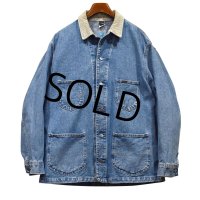 90's【USA製】【ビンテージ】【Lee】【Lee RIVETED】リー【襟コーデュロイ】【デニムカバーオール】サイズL 