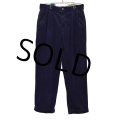 【ラルフローレン】POLO RALPH LAUREN【紺】HAMOND PANTS【２タック】【コーデュロイパンツ】【34×30】 