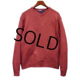 【ラルフローレン】POLO RALPH LAUREN【赤ピンク】【コットンセーター】【サイズL】 