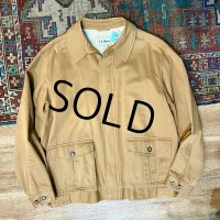 【ビンテージ】 L.L.Bean 【ＬＬビーン】【キャメル】コットンジャケット【サイズT-L】 