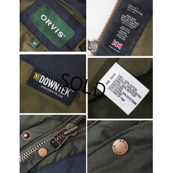 画像2: デッドストック【ビンテージ】【ORVIS】【オービス】【オリーブグリーン】【オイルドダウンベスト】【サイズM】 