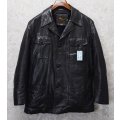80's USA製【ビンテージ】【Reed Sports wear】【黒】ボアライナー付き レザージャケット【40】 