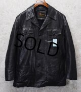 80's USA製【ビンテージ】【Reed Sports wear】【黒】ボアライナー付き レザージャケット【40】 