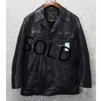 80's USA製【ビンテージ】【Reed Sports wear】【黒】ボアライナー付き レザージャケット【40】 