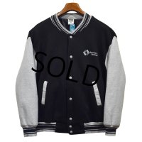 【ビンテージ】FRUIT OF THE LOOM【フルーツオブザルーム】Ryerson Tull Chicago【黒ｘグレー】【スウェットスタジャン】【サイズＬ】 