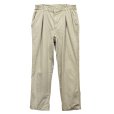 画像3: 90's【ビンテージ】【L.L.Bean】【エルエルビーン】【裏地ブラックウォッチ】【コットンパンツ】１タック【ベージュ】【33×30】<br> (3)