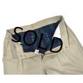 90's【ビンテージ】【L.L.Bean】【エルエルビーン】【裏地ブラックウォッチ】【コットンパンツ】１タック【ベージュ】【33×30】 
