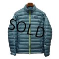 【パタゴニア】patagonia【グリーン×黄色ジッパー】【ダウンセーター】レディース【W-L】 