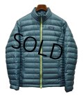 【パタゴニア】patagonia【グリーン×黄色ジッパー】【ダウンセーター】レディース【W-L】 