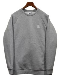 新品未使用【adidas】【アディダス】グレー【胸ロゴ】【スウェット】【サイズＬ】 