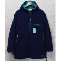 90's 【L.L.Bean】ビンテージ【ＬＬビーン】ポーラテック【WIND BLOCK SERIES】紺ｘエメラルドグリーン【ハーフジップフリースパーカー】アノラック サイズW-L 