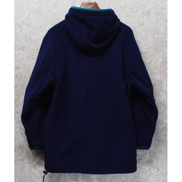 画像3: 90's 【L.L.Bean】ビンテージ【ＬＬビーン】ポーラテック【WIND BLOCK SERIES】紺ｘエメラルドグリーン【ハーフジップフリースパーカー】アノラック サイズW-L 