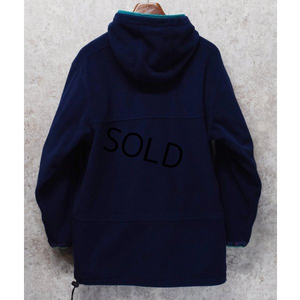 画像3: 90's 【L.L.Bean】ビンテージ【ＬＬビーン】ポーラテック【WIND BLOCK SERIES】紺ｘエメラルドグリーン【ハーフジップフリースパーカー】アノラック サイズW-L 