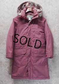 80's【USA製】【ビンテージ】【L.L.Bean】LLビーン【ウール裏地】【ピンク】【マウンテンパーカー】レディース古着【サイズW-S】 