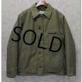60's~【ビンテージ】【米軍実物】U.S.NAVY【バックステンシル入り】【A-2】【デッキジャケット】サイズL 