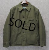 60's~【ビンテージ】【米軍実物】U.S.NAVY【バックステンシル入り】【A-2】【デッキジャケット】サイズL 