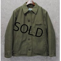 60's~【ビンテージ】【米軍実物】U.S.NAVY【バックステンシル入り】【A-2】【デッキジャケット】サイズL 