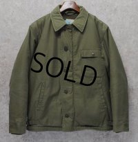 60's~【ビンテージ】【米軍実物】U.S.NAVY【バックステンシル入り】【A-2】【デッキジャケット】サイズL 