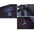 画像2: 【ビンテージ】【Dockers】ドッカーズ【黒ｘブルー×ブラウン】【アクリルｘレーヨン】【タオル地】スウェット【サイズXL】<br> (2)