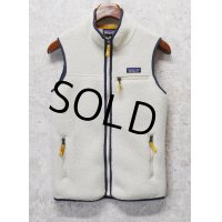 【パタゴニア】【patagonia】レトロＸベスト【レトロパイルベスト】【アイボリー】【フリースベスト】【サイズXS】 