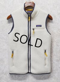 【パタゴニア】【patagonia】レトロＸベスト【レトロパイルベスト】【アイボリー】【フリースベスト】【サイズXS】 