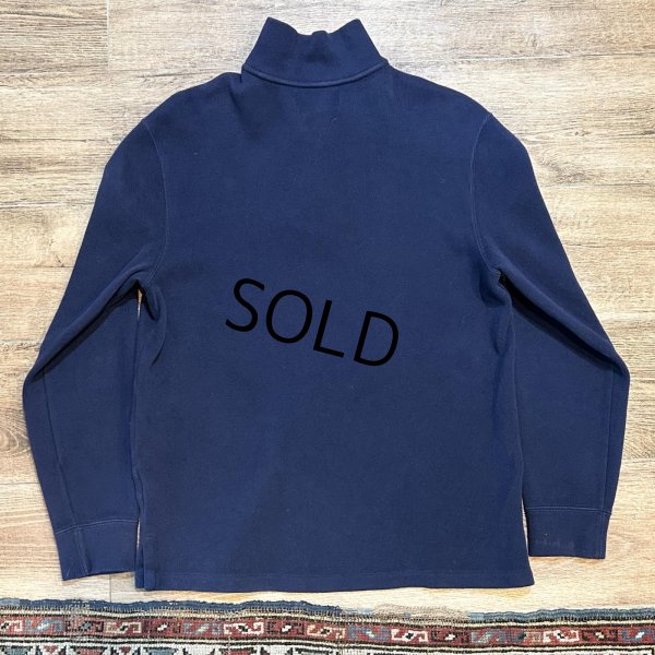 画像3: 【ラルフローレン】POLO RALPH LAUREN【紺】【無地】【ハーフジップ】【コットンセーター】【サイズM】