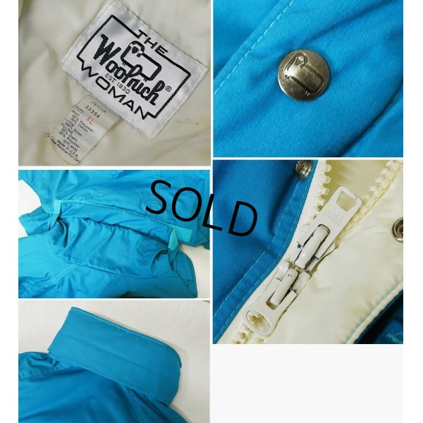画像2: 70's∼【USA製】【ビンテージ】【ウールリッチ】【Woolrich】【サックスブルー】【フード付き】【中綿入り】【マウンテンパーカー】【サイズW-XL】 