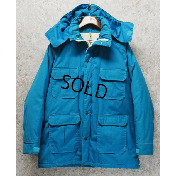 画像1: 70's∼【USA製】【ビンテージ】【ウールリッチ】【Woolrich】【サックスブルー】【フード付き】【中綿入り】【マウンテンパーカー】【サイズW-XL】 