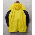 画像4: 【ビンテージ】【ラルフローレン】【POLO ralph lauren】【黄色×紺×裏地緑】【マウンテンパーカー】【サイズＬ】<br> (4)