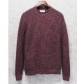 【ビンテージ】【OLD NAVY】【オールドネイビー】【薄あずき色】【ロールネック】【コットンセーター】【サイズM】 