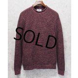 【ビンテージ】【OLD NAVY】【オールドネイビー】【薄あずき色】【ロールネック】【コットンセーター】【サイズM】 