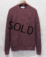 【ビンテージ】【OLD NAVY】【オールドネイビー】【薄あずき色】【ロールネック】【コットンセーター】【サイズM】 