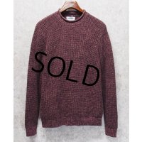 【ビンテージ】【OLD NAVY】【オールドネイビー】【薄あずき色】【ロールネック】【コットンセーター】【サイズM】 