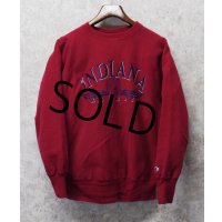 90's【USA製】ビンテージ【チャンピオン】【Champion】【リバースウィーブ】【Indiana Alumni】【カレッジスウェット】【エンジ】【サイズL】 
