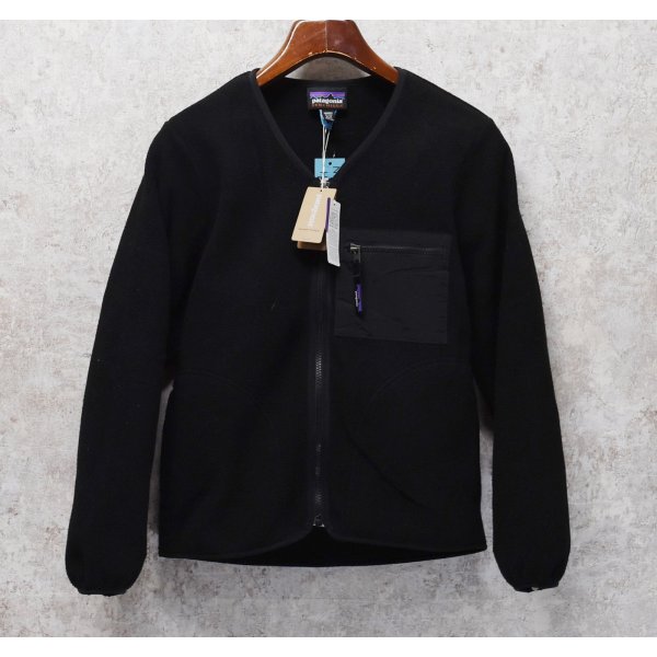 画像1: 新品未使用【パタゴニア】patagonia【黒】【シンチラカーディガン】【フリースカーディガン】フリース【サイズXXS】 