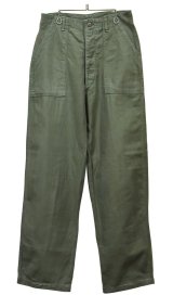 80’ｓ【ビンテージ】U.S.ARMY【米軍実物】OG107【ベイカーパンツ】【32×33】