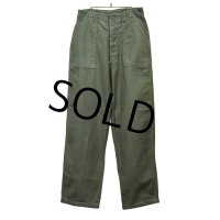 80’ｓ【ビンテージ】U.S.ARMY【米軍実物】OG107【ベイカーパンツ】【32×33】