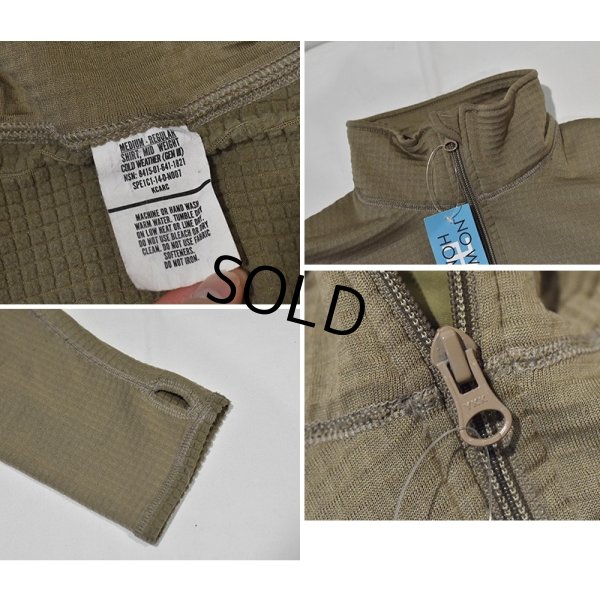 画像2: ビンテージ【米軍実物】U.S.ARMY【ECWCS】GEN3【LEVEL2】【コヨーテ】ブラウン タンカラー【ミッドウェイトシャツ】【M-R】