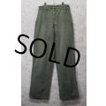 50's【ビンテージ】米軍実物【USMC】【P53】【HBTパンツ】トラウザーズ【W30】  