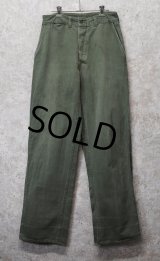 50's【ビンテージ】米軍実物【USMC】【P53】【HBTパンツ】トラウザーズ【W30】  