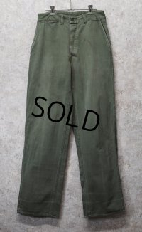 50's【ビンテージ】米軍実物【USMC】【P53】【HBTパンツ】トラウザーズ【W30】  