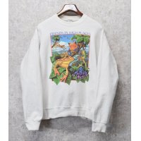 【USA製】【ビンテージ】【フルーツオブザルーム】【カエル】【生成り】【スウェット】【サイズXL】 