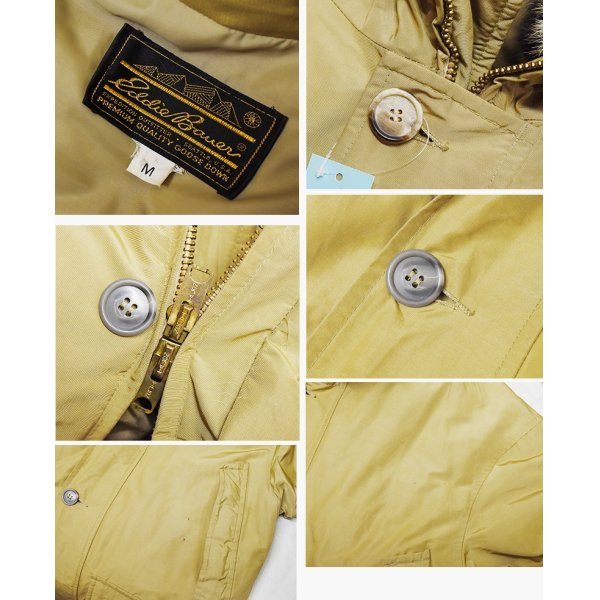 画像2: 80s~【USA製】【ビンテージ】【Eddie Bauer】【エディーバウアー】【ベージュ】スペリオールパーカー【ダウンジャケット】【サイズM】 
