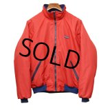 USA製【パタゴニア】patagonia ナイロン【シェルドシンチラジャケット 】【赤×青】【裏フリースブルゾン】【サイズL】 