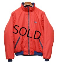 USA製【パタゴニア】patagonia ナイロン【シェルドシンチラジャケット 】【赤×青】【裏フリースブルゾン】【サイズL】 