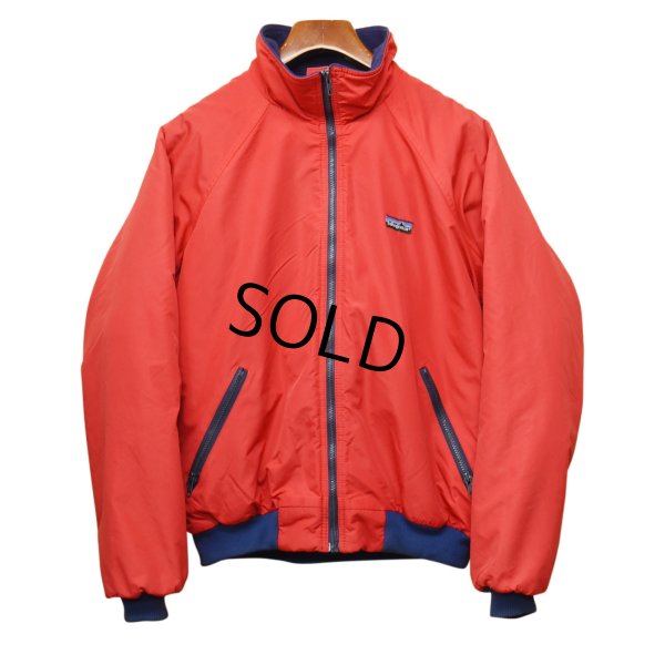 画像1: USA製【パタゴニア】patagonia ナイロン【シェルドシンチラジャケット 】【赤×青】【裏フリースブルゾン】【サイズL】 