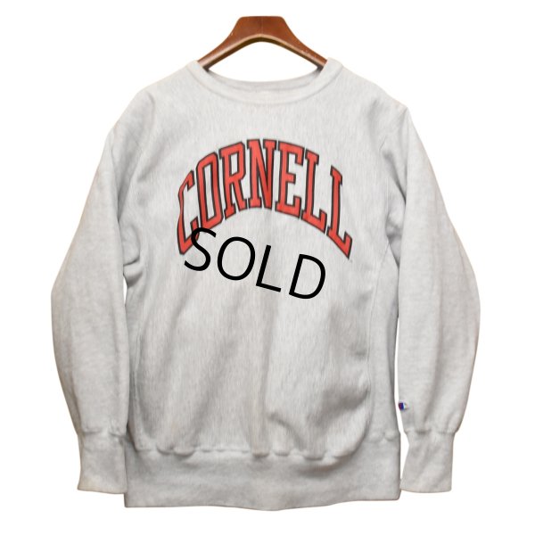 画像1: 90's【USA製】【Champion】【チャンピオン】【リバースウィーブ】コーネル大学【CORNELL】カレッジパーカー【グレー】【スウェット】【サイズXL】