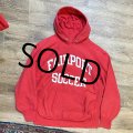 【80's】【USA製】【ビンテージ】【チャンピオン】【Champion】FAIR PORT SOCCER　バックプリント【トリコタグ】【赤】【リバースウィーブパーカー】【サイズXL】 