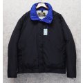 90's【ビンテージ】L.L.Bean【ＬＬビーン】【黒×青】【ダウンブルゾン】【ダウンジャケット】XL程 