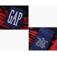 画像2: 【ビンテージ】【オールドギャップ】【GAP】【赤×黒】【雪柄】【コットンセーター】【サイズＭ】<br> (2)
